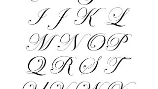 cursive letters letters Free printable royal fancy cursive capital letters set
