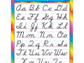 cursive letters of the alphabet Free printable cursive alphabet chart