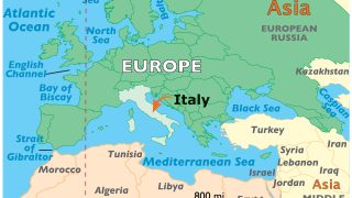 europe and italy map Italy large color map