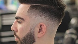 hair cutting for men & hairstyles Odyzzeuz mid fade line up spikes textured latest mens hairstyles 2018