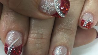nail design for xmas Nails glitter rhinestones bling snowflake manicure festive curious pedicure webstaqram