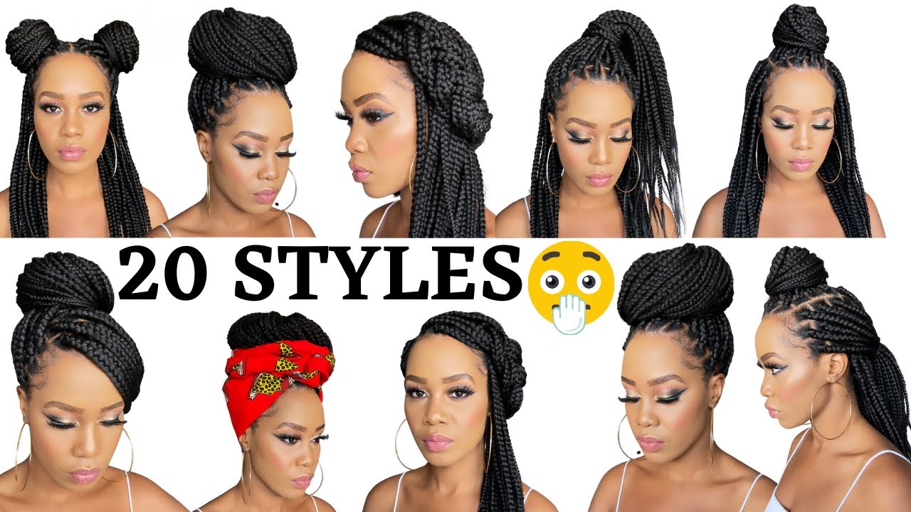 Up Your Braid Game with These Stunning Up Do Box Braids - Click Here