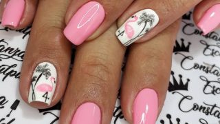 summer nail art designs 𝓒𝓸𝓷𝓼𝓽𝓪𝓷𝔃𝓪 𝒆𝓼𝓬𝓾𝓵𝓹𝓲𝓭𝓪𝓼_👑 on instagram: “flamencos💘💘 . #nail #nails #
