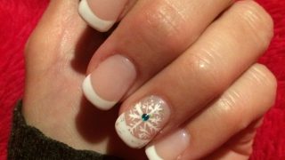 christmas manicure designs Nails french mani wintery disimpan