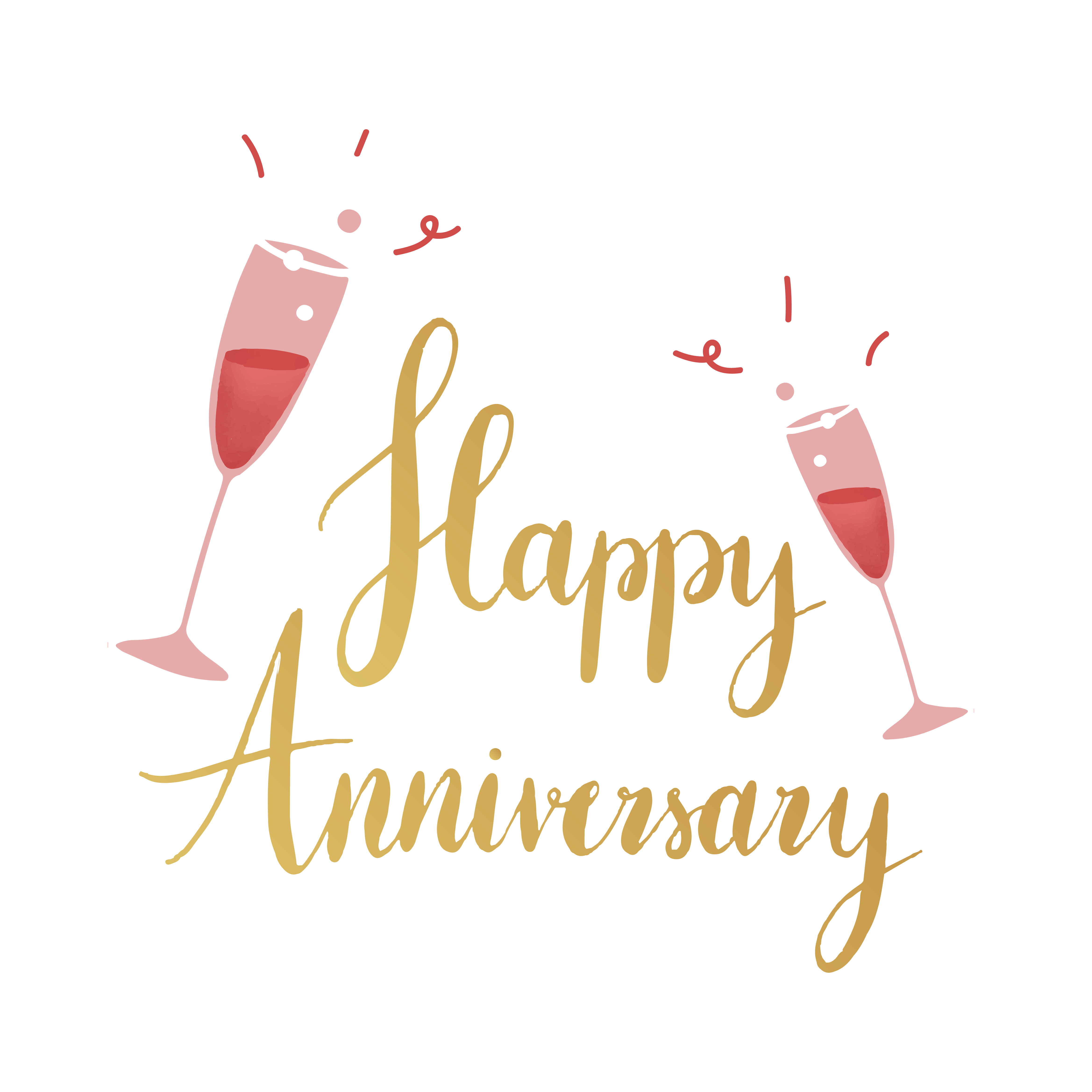 View Happy Wedding Anniversary Banner Vector Background