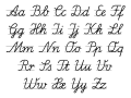 letters of the alphabet cursive Finley matthews: alphabet in cursive capital