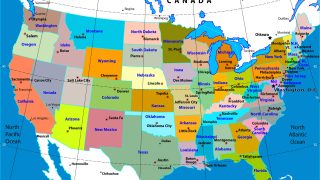 american map usa What is the second largest us state by area? – guess the location