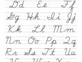 alphabet letters cursive Printable cursive alphabet chart