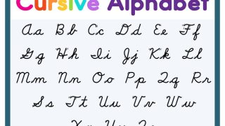 alphabet letter cursive Cursive writing
