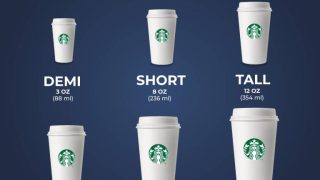sizes at starbucks What are the different starbucks cup sizes?