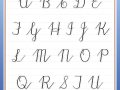 cursive cursive alphabet Printable cursive alphabet chart