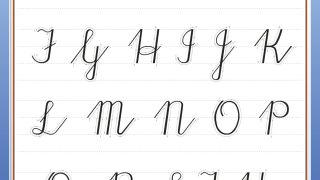 cursive cursive alphabet Printable cursive alphabet chart