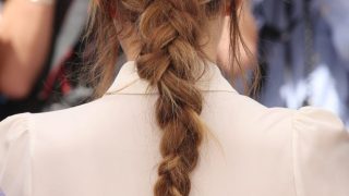 plait hairstyle Braid plaits hairstyle plait olsen robbie margot glamour swept