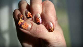 fall nail Nail fall designs thanksgiving manicure inspired nails colors cool leaves autumn automne dessin colourful try should now color purple season