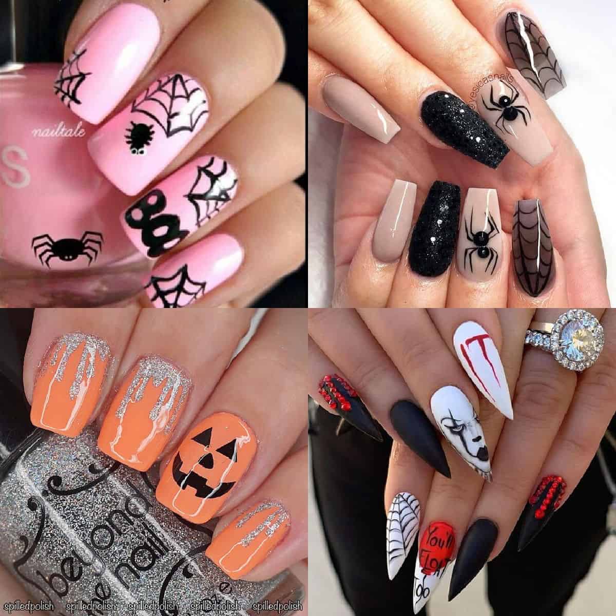 15 Cute Halloween Nails Design Ideas - Hairs Out of Place
