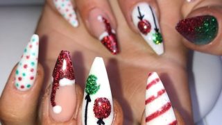 xmas nail designs Easy xmas nail designs