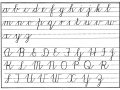 alphabet of cursive Printable cursive alphabet chart
