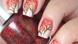 nail art ideas fall Nail fall designs nails autumn tree easyday aspen representation trees beautiful