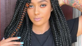 hairstyles of braids Hairstyles box braids braid cute back natural instagram source crib