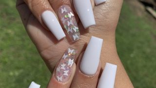 nail design white Nails coffin lilyfashionstyle