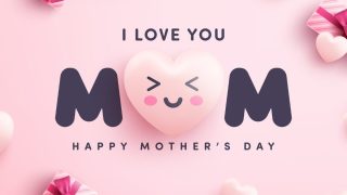 happy mom day images Happy mothers day greeting card design with flower and typographic