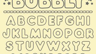 bubbly a letter Bubbly font bubble letters font bubble font svg ttf layred for